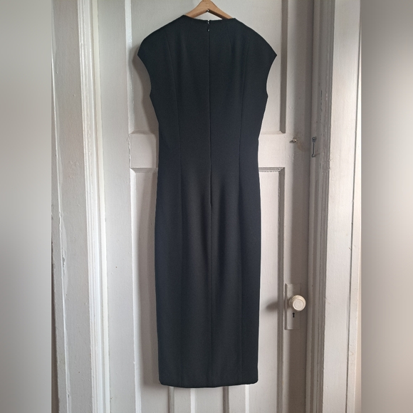 Vintage Liz Claiborne Size Small - Mid-1990s Black Sheath Dress With Front Slit - Picture 7 of 7